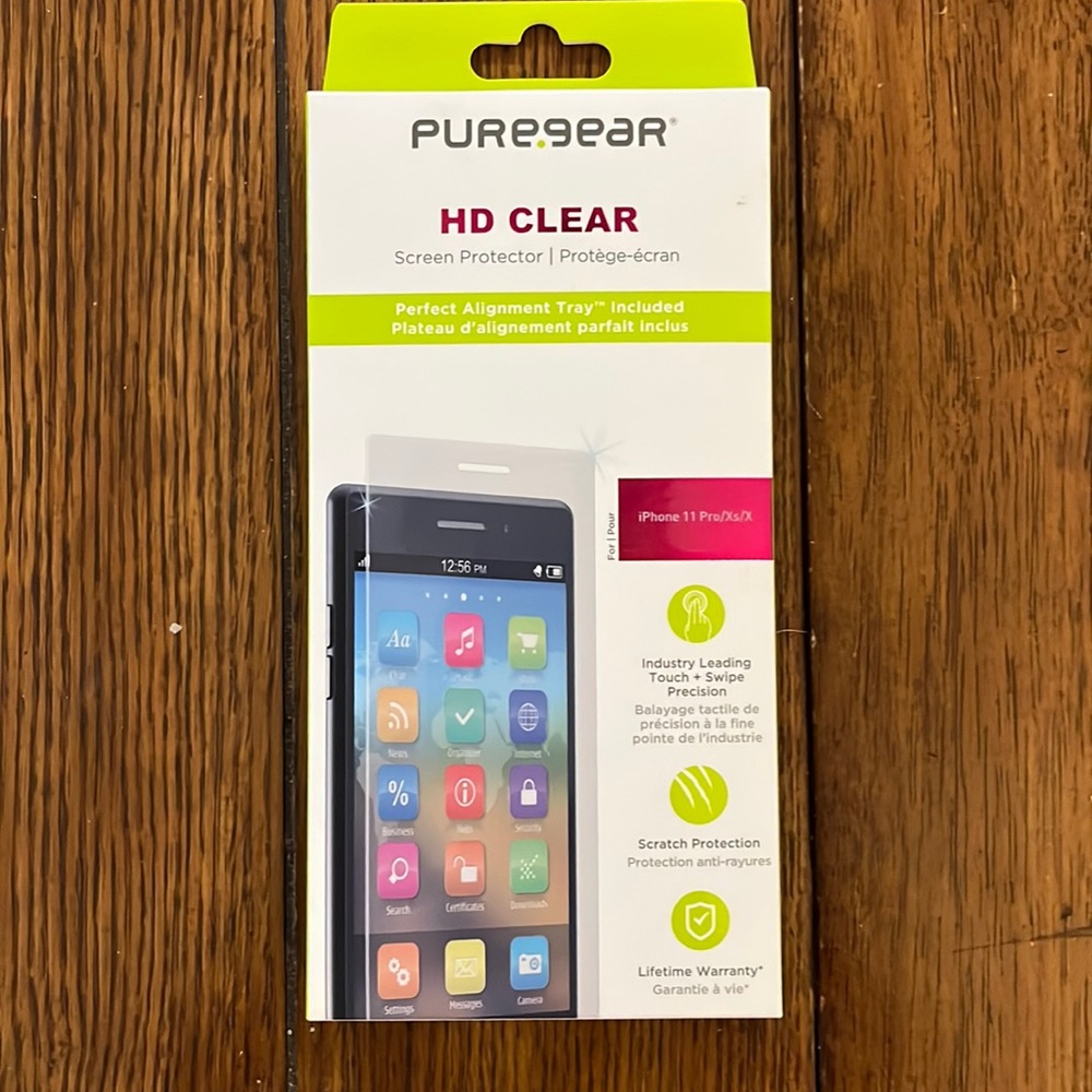 Pure Gear iPhone screen protector. iPhone 11 Pro/Xs/X